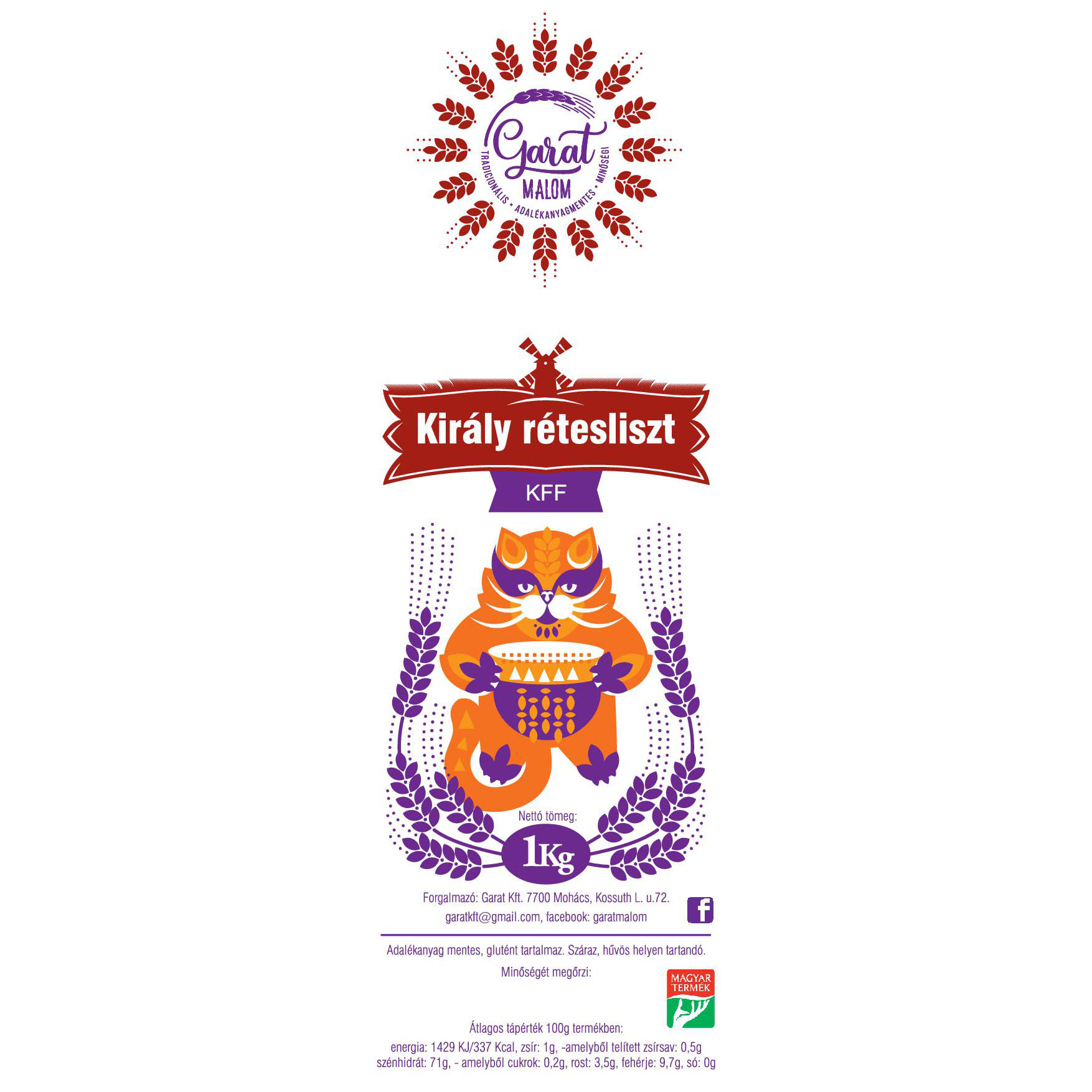 Garat malom - KFF Királybúza rétesliszt
